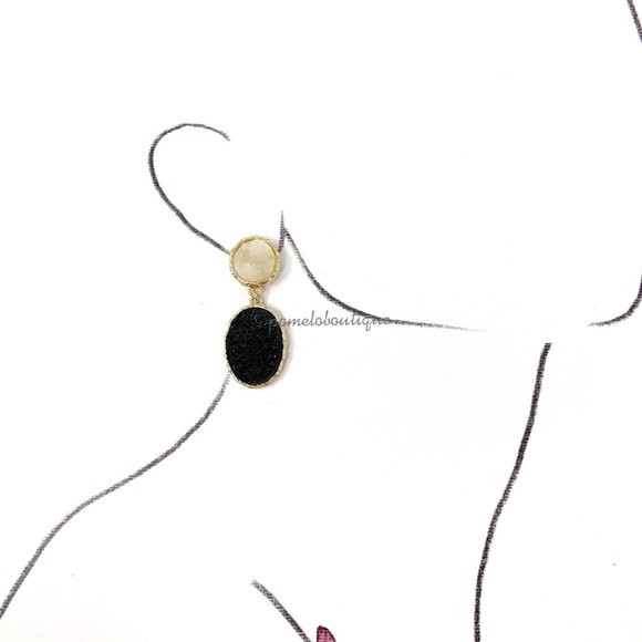 4/$25 Druzy Quartz Earrings - Picture 2 of 2